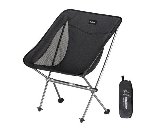 Кресло складное Naturehike Stellaluna L04 CNK2450JJ015, розмір M, чорне (6976023929410)