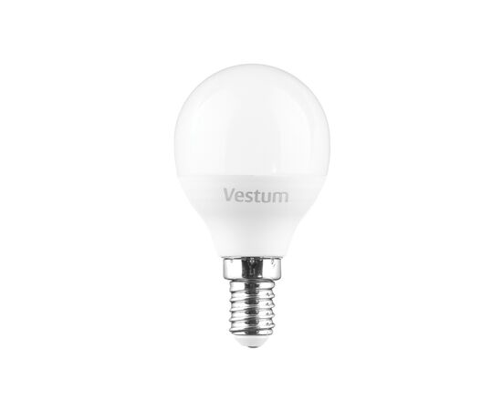 Лампочка Vestum LED G45 8W 3000K 220V E14 (1-VS-1212), изображение 2 Лампочка Vestum LED G45 8W 3000K 220V E14 (1-VS-1212), изображение 2