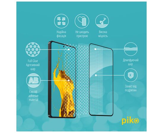Стекло защитное Piko Full Glue Xiaomi Poco M6 Pro Black (1283126589737), изображение 3 Стекло защитное Piko Full Glue Xiaomi Poco M6 Pro Black (1283126589737), изображение 3