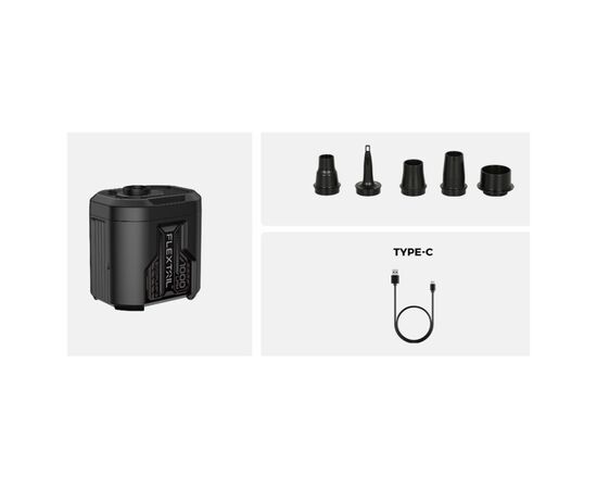 Насос для надувной мебели Flextail Evo Pump 3, 1000 л/хв, чорний (EP3G1300-BK-i), изображение 2 Насос для надувной мебели Flextail Evo Pump 3, 1000 л/хв, чорний (EP3G1300-BK-i), изображение 2
