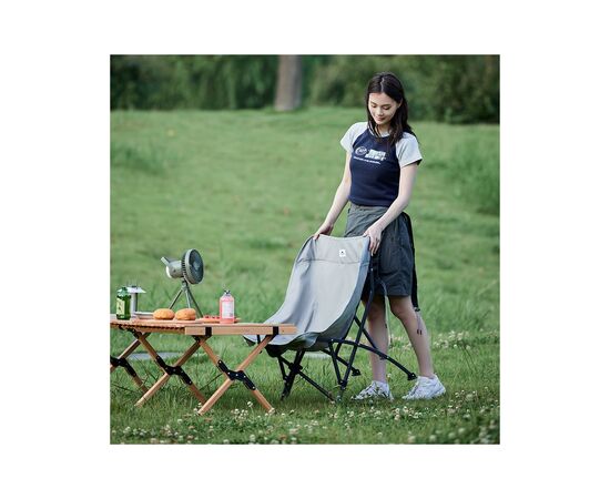 Кресло складное Naturehike CNK23JU0001, світло-сіре (6976023929786), изображение 2