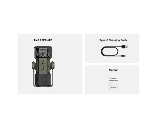 Фонарь Flextail антимоскітний Flextail Evo Repel, зелений (ER4800-GN-i), изображение 7 Фонарь Flextail антимоскітний Flextail Evo Repel, зелений (ER4800-GN-i), изображение 7