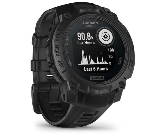 Смарт-часы Garmin Instinct 3, Tactical, Solar, 45mm, Black, GPS смарт-годинник (010-02934-50), изображение 3 Смарт-часы Garmin Instinct 3, Tactical, Solar, 45mm, Black, GPS смарт-годинник (010-02934-50), изображение 3