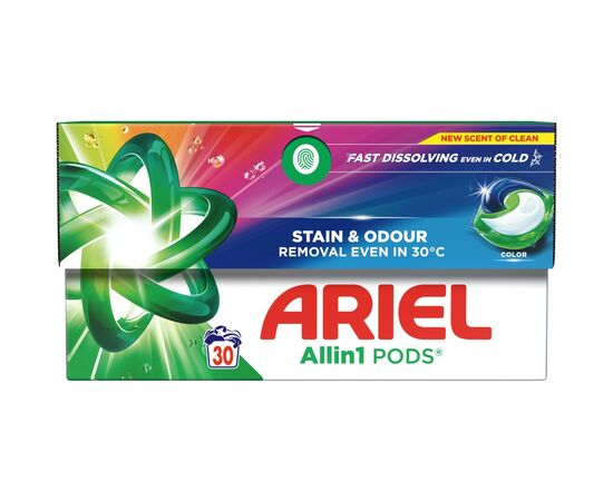 Капсулы для стирки Ariel Pods All-in-1 Color Для цветного 30 шт. (8700216766173)