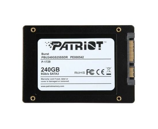 Накопитель SSD 2.5" 240GB Patriot (PBU240GS25SSDR), изображение 5