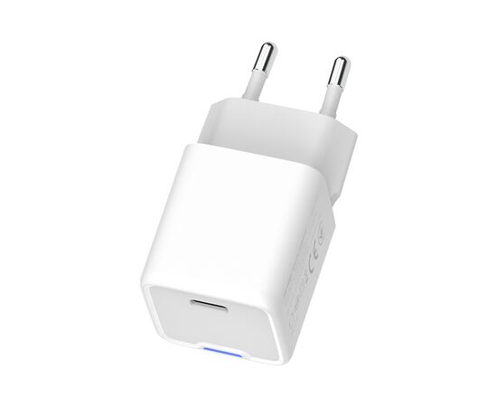 Зарядное устройство ColorWay GaN Mini 25W PD Port PPS USB-C white (CW-CHS052PD-WT), изображение 5 Зарядное устройство ColorWay GaN Mini 25W PD Port PPS USB-C white (CW-CHS052PD-WT), изображение 5