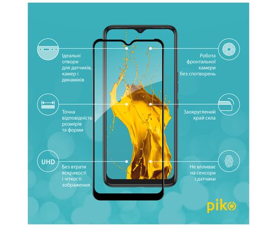 Стекло защитное Piko Full Glue Tecno Spark 7 Black (1283126515217), изображение 2 Стекло защитное Piko Full Glue Tecno Spark 7 Black (1283126515217), изображение 2