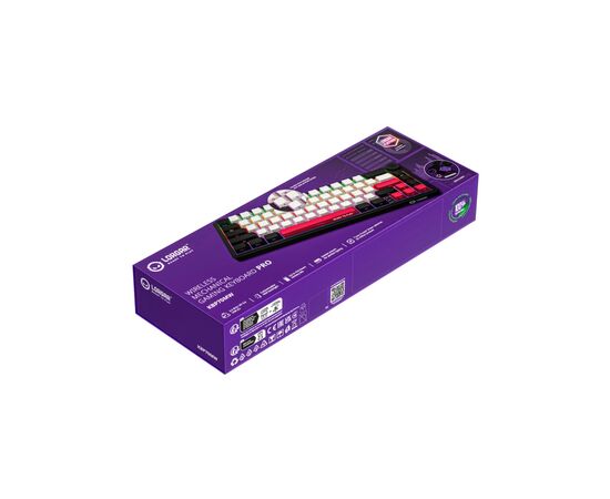 Клавіатура Lorgar KBP70MW Pro RGB Wireless/Bluetooth/USB UA Black/red (LRG-KBP70MW-BK-US), зображення 10 Клавіатура Lorgar KBP70MW Pro RGB Wireless/Bluetooth/USB UA Black/red (LRG-KBP70MW-BK-US), зображення 10