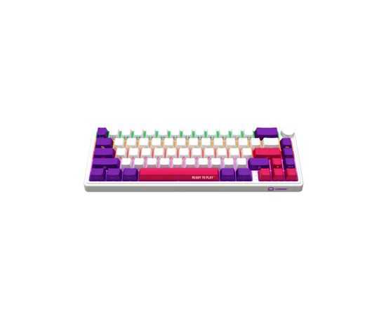 Клавиатура Lorgar KBP70MW Pro RGB Wireless/Bluetooth/USB UA White (LRG-KBP70MW-WH-US), изображение 2 Клавиатура Lorgar KBP70MW Pro RGB Wireless/Bluetooth/USB UA White (LRG-KBP70MW-WH-US), изображение 2