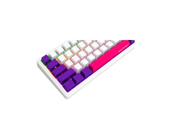 Клавиатура Lorgar KBP70MW Pro RGB Wireless/Bluetooth/USB UA White (LRG-KBP70MW-WH-US), изображение 5 Клавиатура Lorgar KBP70MW Pro RGB Wireless/Bluetooth/USB UA White (LRG-KBP70MW-WH-US), изображение 5