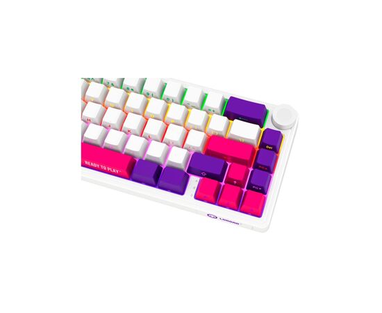 Клавиатура Lorgar KBP70MW Pro RGB Wireless/Bluetooth/USB UA White (LRG-KBP70MW-WH-US), изображение 6 Клавиатура Lorgar KBP70MW Pro RGB Wireless/Bluetooth/USB UA White (LRG-KBP70MW-WH-US), изображение 6