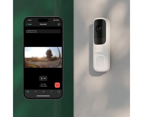 Панель виклику Ajax Doorbell graphite, зображення 12 Панель виклику Ajax Doorbell graphite, зображення 12