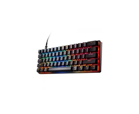 Клавиатура SteelSeries Apex Pro Mini Gen 3 HyperMagnetic OmniPoint 3.0 OLED USB UA Black (64913), изображение 2 Клавиатура SteelSeries Apex Pro Mini Gen 3 HyperMagnetic OmniPoint 3.0 OLED USB UA Black (64913), изображение 2