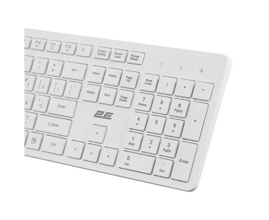Клавиатура 2E KS260 106key Wireless UA White (2E-KS260WWH_UA), изображение 7 Клавиатура 2E KS260 106key Wireless UA White (2E-KS260WWH_UA), изображение 7