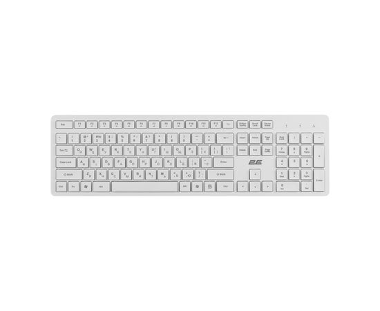 Клавиатура 2E KS260 106key Wireless UA White (2E-KS260WWH_UA)