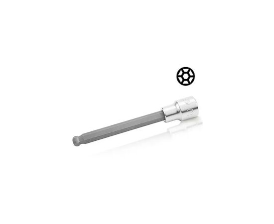 Насадка Toptul шестигранник HEX 6 мм 140мм 1/2" с шаром (BCSA1606)