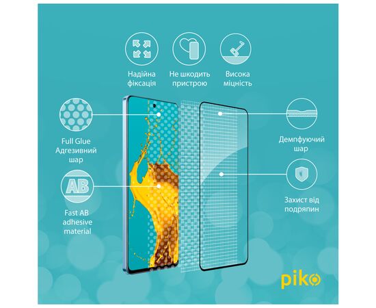 Стекло защитное Piko Full Glue Realme 12 4G Black (1283126598647), изображение 3 Стекло защитное Piko Full Glue Realme 12 4G Black (1283126598647), изображение 3