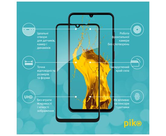 Стекло защитное Piko Full Glue ZTE Blade A35 Black (1283126598623), изображение 2 Стекло защитное Piko Full Glue ZTE Blade A35 Black (1283126598623), изображение 2