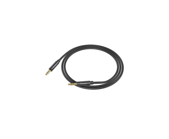 Кабель мультимедийный 3.5mm M to 3.5mm M 2.0m Black HOCO (6931474759894), изображение 2 Кабель мультимедийный 3.5mm M to 3.5mm M 2.0m Black HOCO (6931474759894), изображение 2