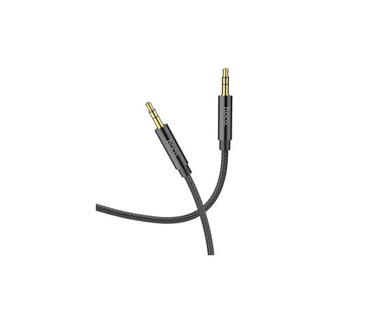 Кабель мультимедийный 3.5mm M to 3.5mm M 2.0m Black HOCO (6931474759894)