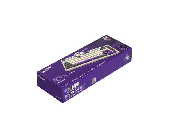 Клавиатура Lorgar KBP7075W Pro RGB Wireless/Bluetooth/USB UA Beige (LRG-KBP7075W-RT-US), изображение 9 Клавиатура Lorgar KBP7075W Pro RGB Wireless/Bluetooth/USB UA Beige (LRG-KBP7075W-RT-US), изображение 9