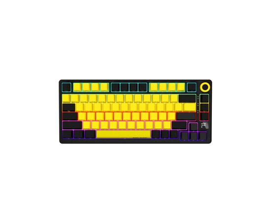 Клавиатура Lorgar KBP7075W Pro RGB Wireless/Bluetooth/USB UA Black/yellow (LRG-KBP7075W-YL-US), изображение 2 Клавиатура Lorgar KBP7075W Pro RGB Wireless/Bluetooth/USB UA Black/yellow (LRG-KBP7075W-YL-US), изображение 2