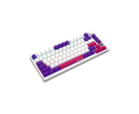 Клавіатура Lorgar KBP7075W Pro RGB Wireless/Bluetooth/USB UA White (LRG-KBP7075W-WH-US), зображення 5 Клавіатура Lorgar KBP7075W Pro RGB Wireless/Bluetooth/USB UA White (LRG-KBP7075W-WH-US), зображення 5