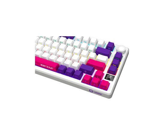 Клавіатура Lorgar KBP7075W Pro RGB Wireless/Bluetooth/USB UA White (LRG-KBP7075W-WH-US), зображення 6 Клавіатура Lorgar KBP7075W Pro RGB Wireless/Bluetooth/USB UA White (LRG-KBP7075W-WH-US), зображення 6