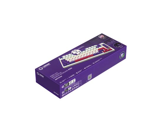 Клавіатура Lorgar KBP7075W Pro RGB Wireless/Bluetooth/USB UA White (LRG-KBP7075W-WH-US), зображення 9 Клавіатура Lorgar KBP7075W Pro RGB Wireless/Bluetooth/USB UA White (LRG-KBP7075W-WH-US), зображення 9