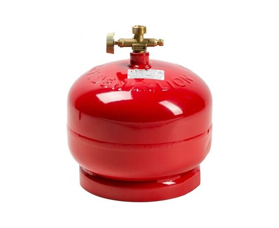 Побутовий газовий балон Voltronic ПРОПАН 2кг (4,8л) + пальник 20448 Red (GBR-2k-48L)