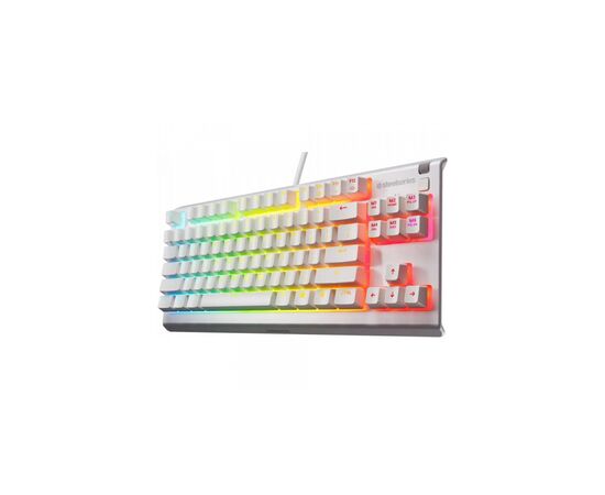 Клавіатура SteelSeries Apex 3 TKL USB UA White (64819), зображення 2 Клавіатура SteelSeries Apex 3 TKL USB UA White (64819), зображення 2