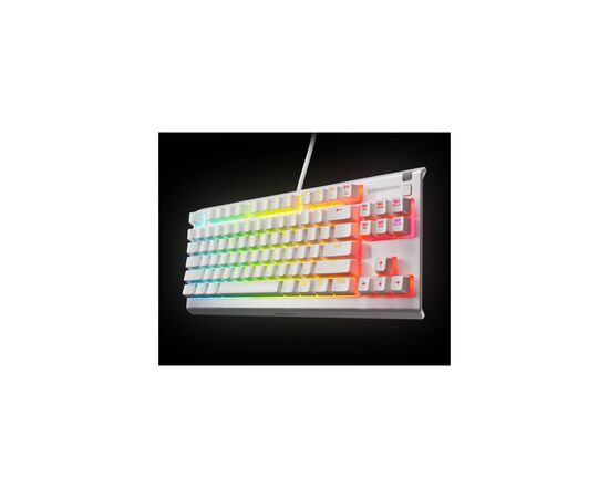 Клавіатура SteelSeries Apex 3 TKL USB UA White (64819), зображення 5 Клавіатура SteelSeries Apex 3 TKL USB UA White (64819), зображення 5