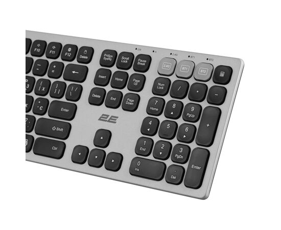 Клавиатура 2E KS270 109key Wireless UA Grey/Black (2E-KS270WBGR_UA), изображение 7 Клавиатура 2E KS270 109key Wireless UA Grey/Black (2E-KS270WBGR_UA), изображение 7