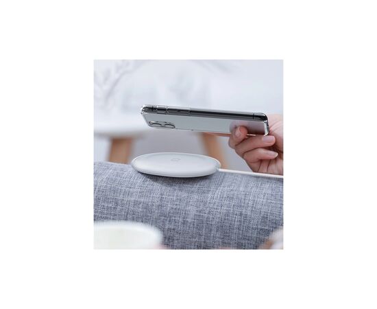 Зарядное устройство Baseus Jelly wireless charger 15W White (WXGD-02), изображение 6 Зарядное устройство Baseus Jelly wireless charger 15W White (WXGD-02), изображение 6