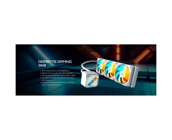 Система жидкостного охлаждения GIGABYTE GP-GME 360I, изображение 7 Система жидкостного охлаждения GIGABYTE GP-GME 360I, изображение 7