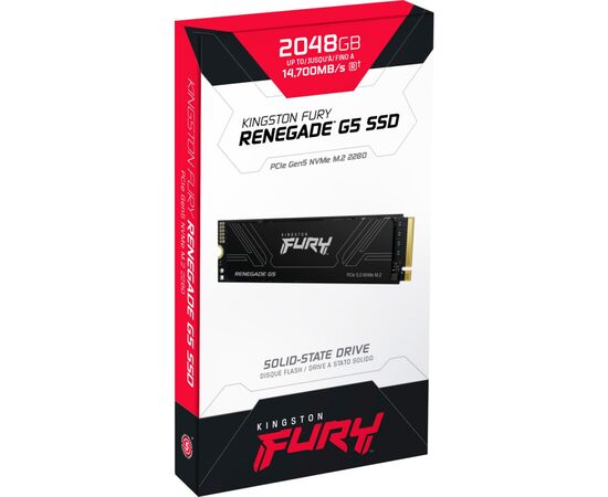 Накопитель SSD M.2 2280 2TB FURY Renegade G5 Kingston (SFYR2S/2T0), изображение 4 Накопитель SSD M.2 2280 2TB FURY Renegade G5 Kingston (SFYR2S/2T0), изображение 4
