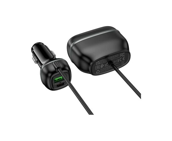 Зарядное устройство HOCO HOCO Z59 Rank 48W dual port USB-C PD30W + USB QC3.0 Black (6942007641500), изображение 5 Зарядное устройство HOCO HOCO Z59 Rank 48W dual port USB-C PD30W + USB QC3.0 Black (6942007641500), изображение 5