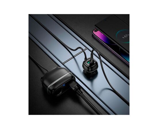 Зарядное устройство HOCO HOCO Z59 Rank 48W dual port USB-C PD30W + USB QC3.0 Black (6942007641500), изображение 7 Зарядное устройство HOCO HOCO Z59 Rank 48W dual port USB-C PD30W + USB QC3.0 Black (6942007641500), изображение 7