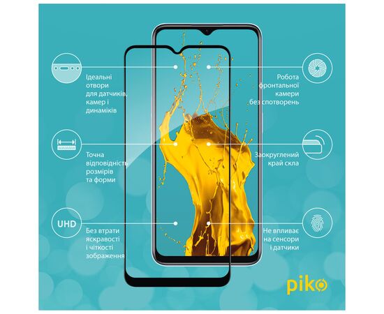 Стекло защитное Piko Full Glue Realme V20 Black (1283126559457), изображение 2 Стекло защитное Piko Full Glue Realme V20 Black (1283126559457), изображение 2