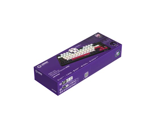 Клавіатура Lorgar KBP7075W Pro RGB Wireless/Bluetooth/USB UA Black/red (LRG-KBP7075W-BK-US), зображення 10 Клавіатура Lorgar KBP7075W Pro RGB Wireless/Bluetooth/USB UA Black/red (LRG-KBP7075W-BK-US), зображення 10