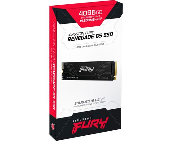 Накопитель SSD M.2 2280 4TB FURY Renegade G5 Kingston (SFYR2S/4T0), изображение 4 Накопитель SSD M.2 2280 4TB FURY Renegade G5 Kingston (SFYR2S/4T0), изображение 4
