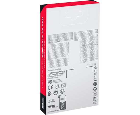 Накопитель SSD M.2 2280 4TB FURY Renegade G5 Kingston (SFYR2S/4T0), изображение 5 Накопитель SSD M.2 2280 4TB FURY Renegade G5 Kingston (SFYR2S/4T0), изображение 5