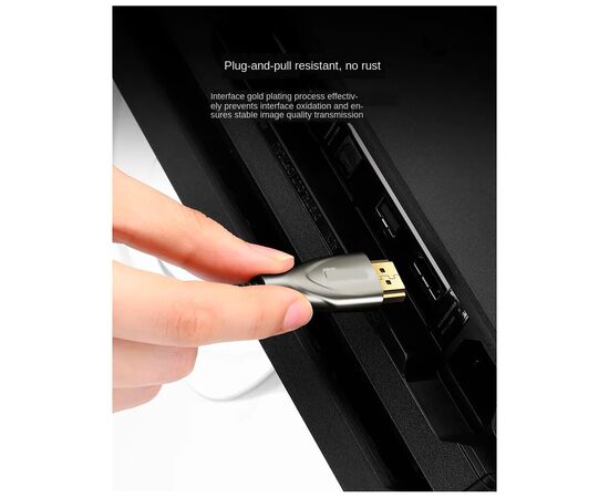 Кабель мультимедийный HDMI M to HDMI M 1.0m gray Ugreen (UGR-50106), изображение 9 Кабель мультимедийный HDMI M to HDMI M 1.0m gray Ugreen (UGR-50106), изображение 9