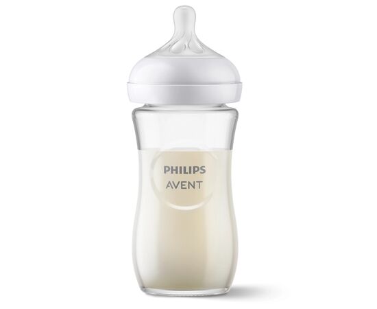 Бутылочка для кормления Philips AVENT Natural Природный поток 240 мл стеклянная (SCY933/01), изображение 2 Бутылочка для кормления Philips AVENT Natural Природный поток 240 мл стеклянная (SCY933/01), изображение 2