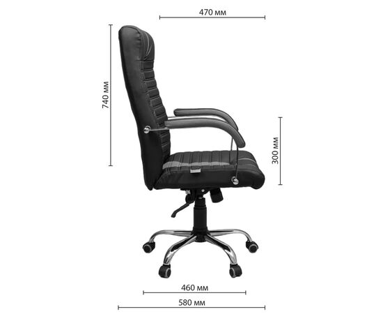 Офисное кресло Richman Атлант Хром П1 M-2 (Anyfix) Кожа Люкс комбо Шоколад (R00000049261), изображение 10 Офисное кресло Richman Атлант Хром П1 M-2 (Anyfix) Кожа Люкс комбо Шоколад (R00000049261), изображение 10