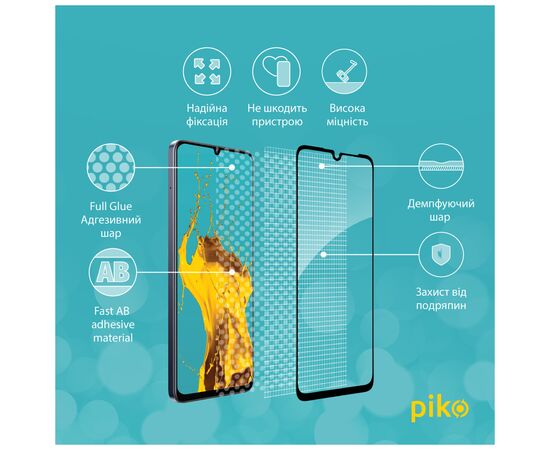 Стекло защитное Piko Full Glue Realme Note 60 Black (1283126608971), изображение 3 Стекло защитное Piko Full Glue Realme Note 60 Black (1283126608971), изображение 3