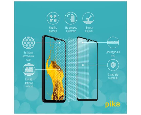 Стекло защитное Piko Full Glue Xiaomi Poco C75 Black (1283126607981), изображение 3 Стекло защитное Piko Full Glue Xiaomi Poco C75 Black (1283126607981), изображение 3