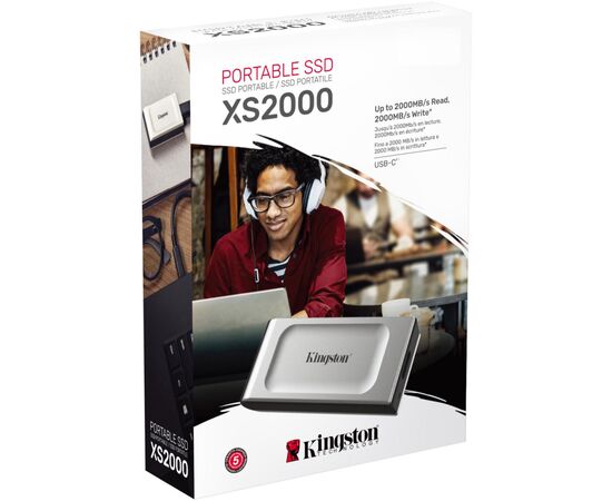 Накопитель SSD USB Type-C 2TB XS2000 Kingston (SXS2000/2000GA), изображение 7 Накопитель SSD USB Type-C 2TB XS2000 Kingston (SXS2000/2000GA), изображение 7