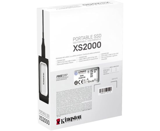 Накопитель SSD USB Type-C 4TB XS2000 Kingston (SXS2000/4000GA), изображение 8 Накопитель SSD USB Type-C 4TB XS2000 Kingston (SXS2000/4000GA), изображение 8