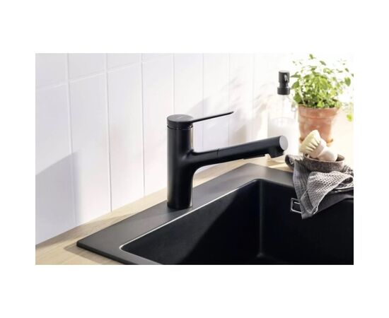 Мойка кухонная Hansgrohe S520-F345 + зміш. Zesis M33 (43356670), изображение 7 Мойка кухонная Hansgrohe S520-F345 + зміш. Zesis M33 (43356670), изображение 7